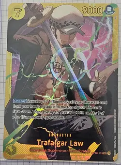 Trafalgar Law OP10-119 SEC - One Piece TCG - English Near-Mint Foil Secret Rare - Image 1