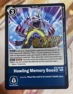 Digimon Card Game Howling Memory Boost! BT6-097 U Judge Stamp - Image 1