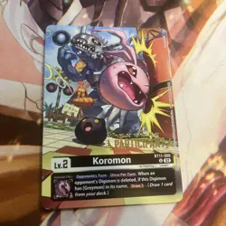 Digimon Card Game Koromon BT11-005 3-On-3 Participation Alt Art - Image 1
