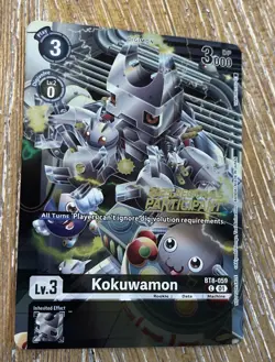 Digimon Card Game Alternate Art kokuwamon Bt8-059 2025 Regionals Participant NM - Image 1