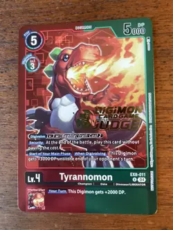 Tyrannomon Digimon Card Game Judge Foil - EX8-011 NM - Digimon TCG - Image 1