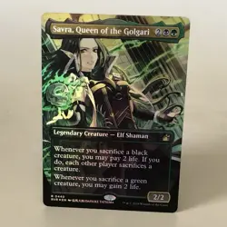 MTG Savra, Queen Of The Golgari - Anime Borderless Foil - RVR NM - Image 1