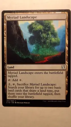 Myriad Landscape (261/302) – Commander 2019 – Magic the Gathering MTG - Image 1
