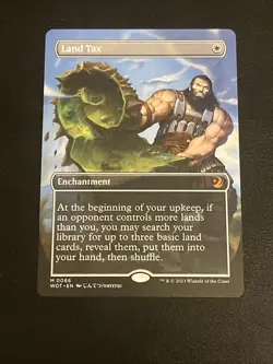 Land Tax (Anime Borderless) Wilds of Eldraine: Enchanting Tales MTG NM - Image 1