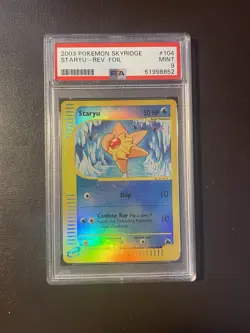 PSA 9 Staryu Reverse Holo - 104/144 - Skyridge - Pokemon - Read Description - Image 1