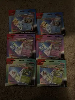 Pokemon Prismatic Evolutions Tech Stickers Lot Of 6 Sealed - Image 1