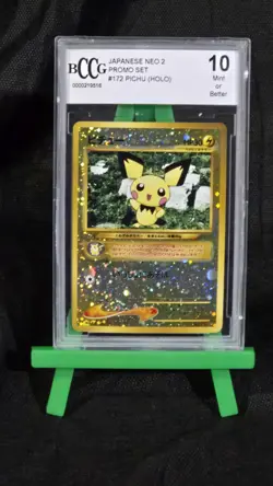 2000 Pokemon JP Neo Pichu Holo #172 Reverse Foil Promo BCCG10 - Image 1