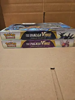 Pokemon Origin Forme Dialga & Palkia VSTAR Premium Collection Boxes - lot of 2 - Image 3