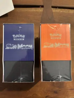 Pokemon TCG Sun and Moon Base Set ETB Set of 2 - Brand New Sealed (small Tear) - Image 2