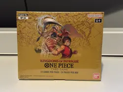 OP04 Kingdoms of Intrigue Booster Box Factory Sealed One Piece Bandai - Image 1
