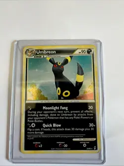 Umbreon Holo Rare 22/95 Pokemon card from the 2011 Call of Legends set - Image 2