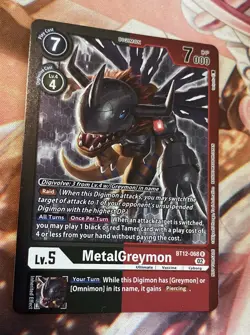 Digimon Card Game MetalGreymon BT12-068 Rare Tamer Party Special - Image 1