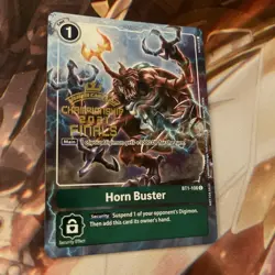 Digimon Card Game CCG Horn Buster BT1-108 C Foil - Championship 2021 Finals - Image 1