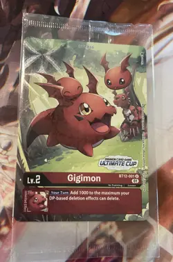 Digimon Card Game Gigimon BT12-001 Holo Rare Ultimate Cup BRAND NEW SEALED - Image 1