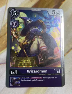 Digimon Card Game Fest Stamp Wizardmon P-046 - Image 1