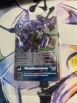 Sealed Digimon Card MetalGarurumon BT22-026 Evolution Cup 3 Participation Promo - Image 1