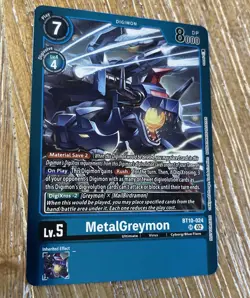 Digimon Card Game MetalGreymon BT10-024 SR NM Event Pack - Image 1