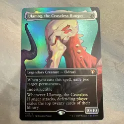 Ulamog, the Ceaseless Hunger #670 Borderless Foil – Commander Masters – MTG - - Image 1