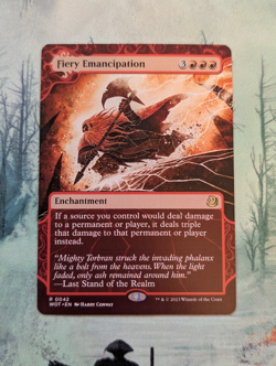 MTG Fiery Emancipation Wilds of Eldraine: Enchanting Tales Regular #42 NM - Image 1