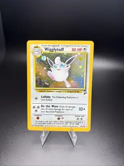 Wigglytuff HOLO 19/130 Holo Rare Base Set 2 Pokemon Card WOTC - Image 1