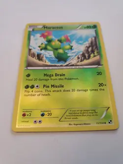 Pokemon TCG Maractus Black and White 11/114 Reverse Holo Uncommon - Image 1