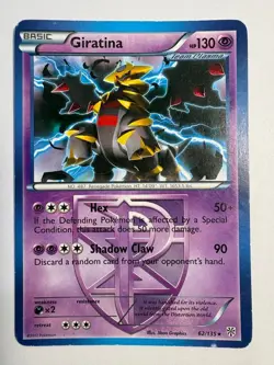 Pokemon TCG Giratina Black and White Plasma Storm 62/135 Regular Rare LP - Image 2