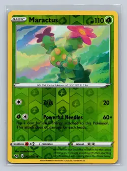 Pokemon TCG - Sword & Shield - Maractus - 007/202 - Reverse Holo - Image 1