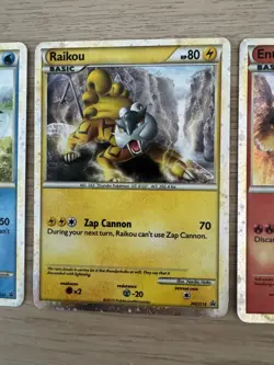 Pokemon Bundle Raikou HGSS19, Suicune HGSS21, Entei HGSS20 Black Star Promos LP - Image 4