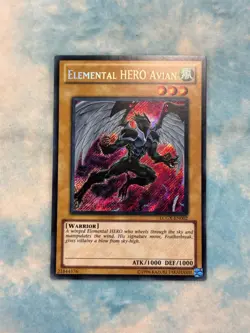 YUGIOH ELEMENTAL HERO AVIAN SECRET RARE EXCELLENT LCGX-EN002 - Image 3