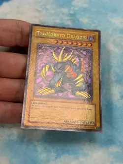 YUGIOH TRI-HORNED DRAGON SECRET RARE EXCELLENT CONDITION LOB-E001 (2) - Image 2