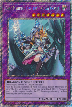 YUGIOH DARK MAGICIAN GIRL THE DRAGON KNIGHT PLATINUM RA03-EN258 NEAR MINT - Image 1
