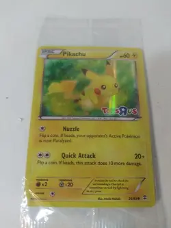 Pikachu 26/83 Toys R Us Holo Promo Card Pokemon Generations 2016 Sealed Not Mint - Image 1