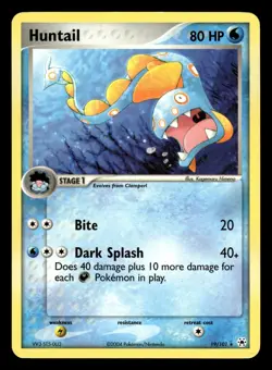 Huntail 19/101 Rare Ex Hidden Legends Pokemon Card - Image 1