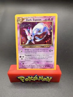 Dark Espeon - 4/105 - Pokemon Neo Destiny Unlimited Holo Rare Card WOTC MP - Image 1