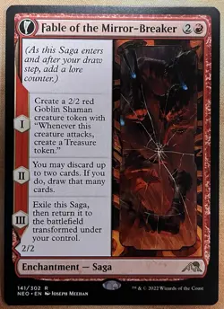 MTG Fable of the Mirror-Breaker/Reflection of Kiki-Jiki_NON-FOIL #141 N/M - Image 1