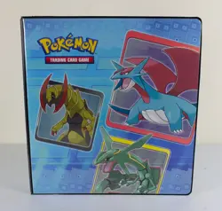 Pokemon Black and White 3 D Ring Binder Ultra Pro TCG Dragons Rayquaza Salamance - Image 1