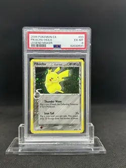 2006 Pokemon EX Legend Maker Pikachu Secret Rare Holo 93/92 PSA 6 EX-MT English - Image 1