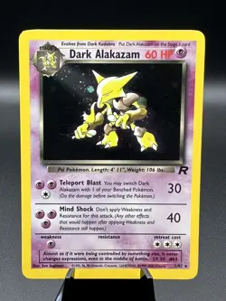 Dark Alakazam Holo 1/82 - Team Rocket - Vintage - Pokemon TCG LP - Image 1
