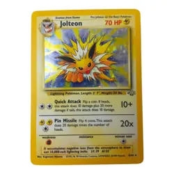 Jolteon 4/64 Jungle Holo MP WOTC Original Pokemon TCG Card Stage 1 Rare - Image 3