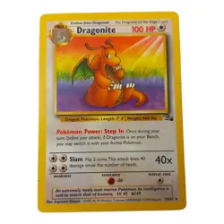 Dragonite Fossil 19/62 LP Rare Pokemon TCG Card Stage 2 Regular - Image 3