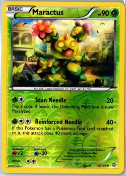 Pokemon tcg: Dragons Exalted Maractus #16/124 Reverse Holo - NM Uncommon .VO5 - Image 1