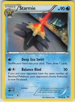 Pokemon TCG Starmie Uncommon XY - BREAKthrough 30/162 - Image 1