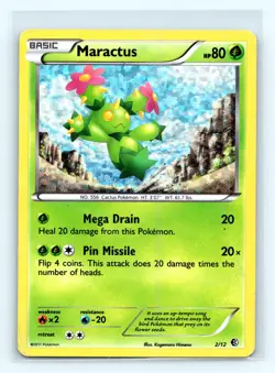 Pokemon McDonald's Promos 2011 Maractus - 2/12 002/012 - Image 1