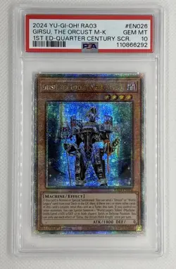 2024 YU-GI-OH! RA03 Girsu The Orcust M-K #EN026 1st Ed Quarter Century PSA 10 - Image 1