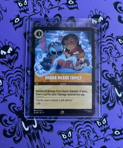 Disney’s Lorcana - Ohana Means Family 32/204 Winterspell Non-Foil Stitch - Image 1