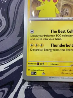 Pikachu At The Museum Jumbo Pokemon Promo Card -Natural History Museum - In Hand - Image 3