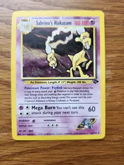 Pokemon Alakazam Holo Rare TCG Gym Challenge Card 16/132 Sabrina's Alakazam - Image 1