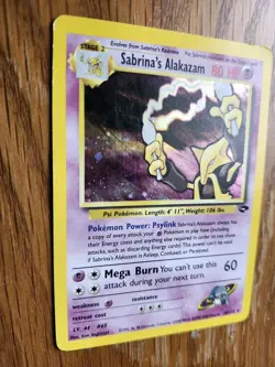 Pokemon Alakazam Holo Rare TCG Gym Challenge Card 16/132 Sabrina's Alakazam - Image 5