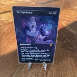 Magic: The Gathering Necropotence Enchantment Card WOT 2023 Black M0074 - Image 2
