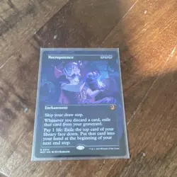 Magic: The Gathering Necropotence Enchantment Card WOT 2023 Black M0074 - Image 4